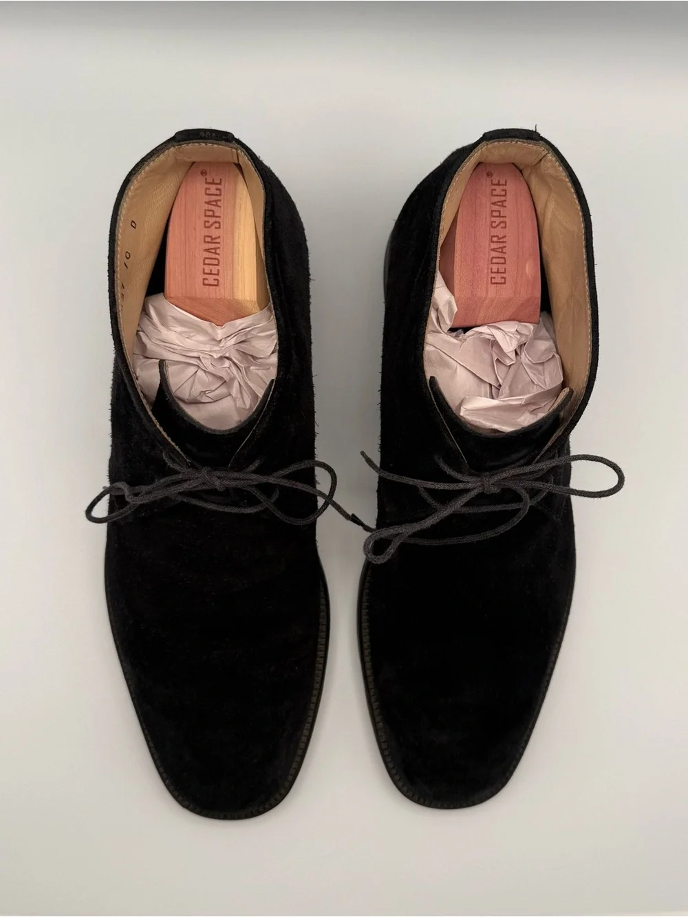Ferragamo Studio Men's Black Suede Chukka Boots